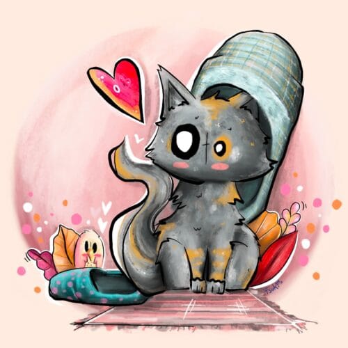 Illustration - Ita, Le Chaton Taquin