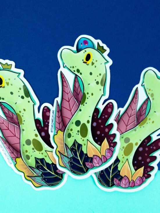 Sticker Doré - Le Diplodocus Vert
