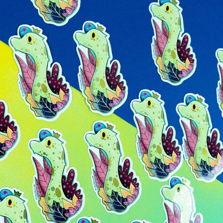 Sticker Doré - Le Diplodocus Vert – Image 2