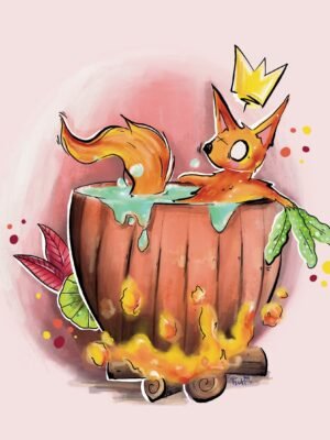 Illustration - Risu, Le Renard Relax