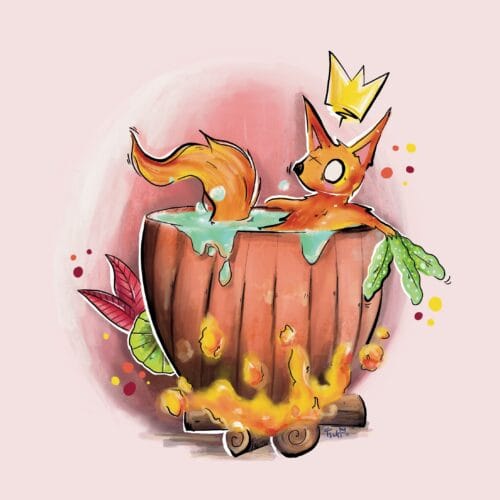 Illustration - Risu, Le Renard Relax