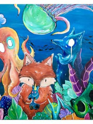Tableau - Sous la Rivière Kawa, Les Renardeaux