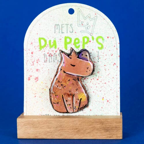 Broche n°187 - Capybara Doré