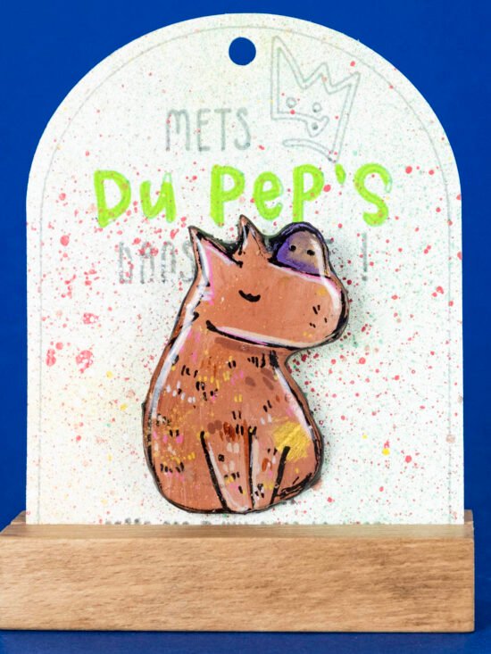 Broche n°187 - Capybara Doré
