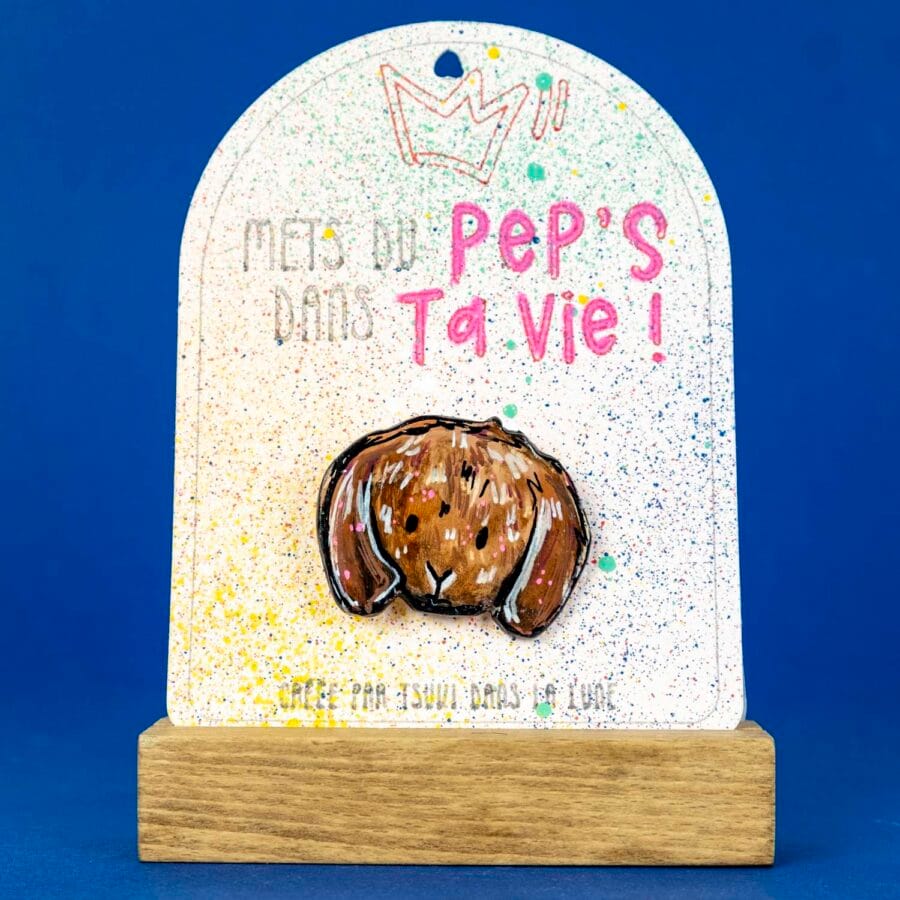 Broche n°124 - Lapin Brun – Image 2