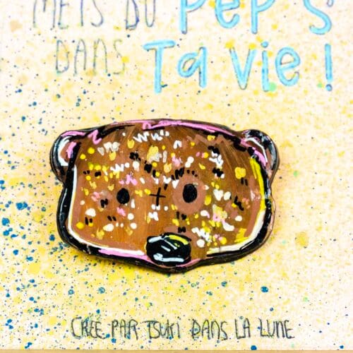 Broche n°076 - Ourson Brun