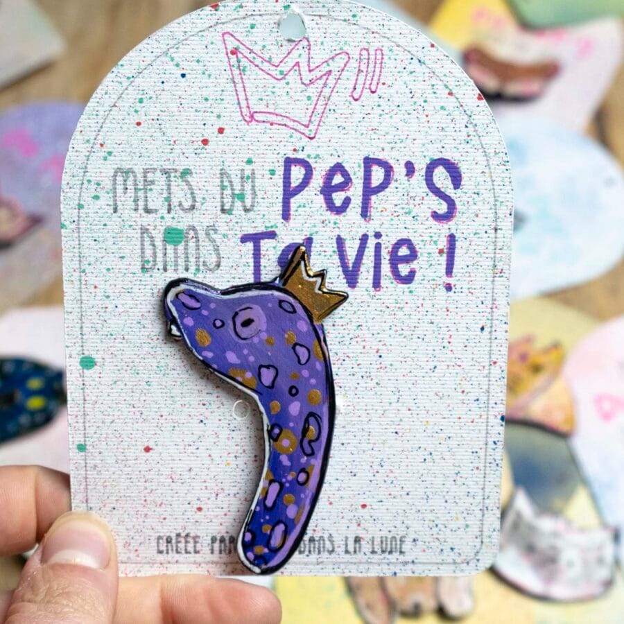 Broche n°154 - Diplodocus Violet – Image 2