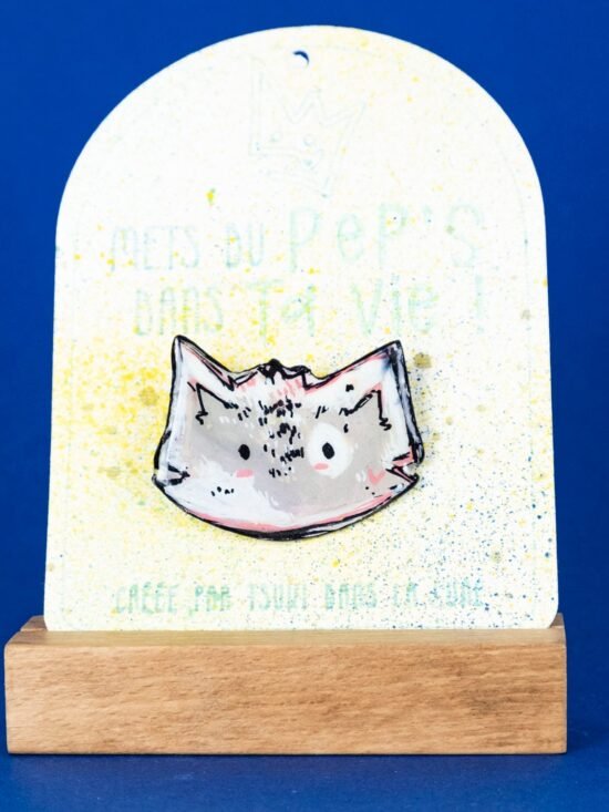 Broche n°156 - Chat Blanc