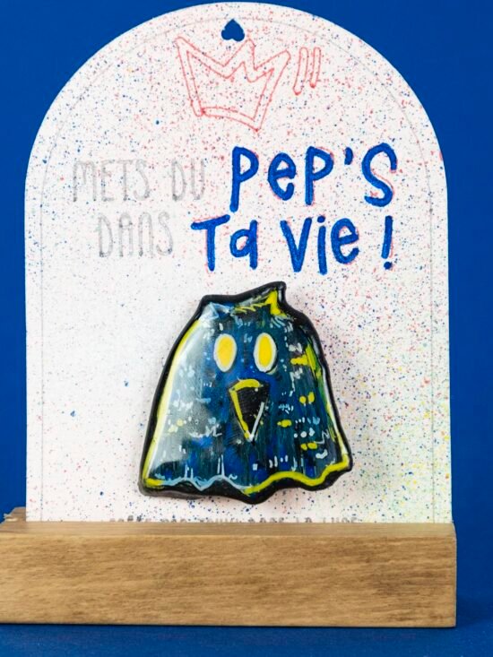 Broche n°130 - Oiseau Bleu