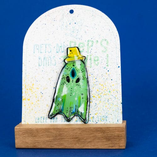 Broche n°140 - Fantôme Alien au chapeau