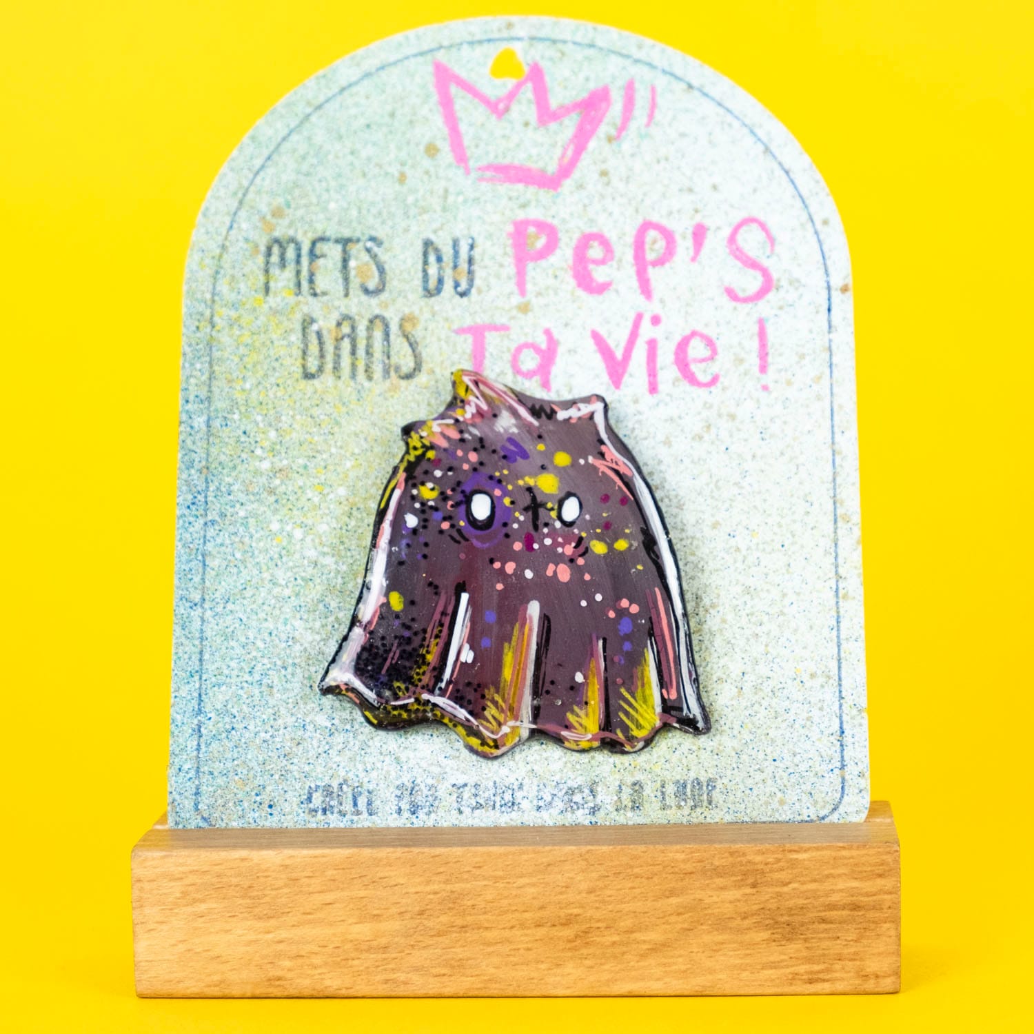 Broche n°004 - Fantôme Violet