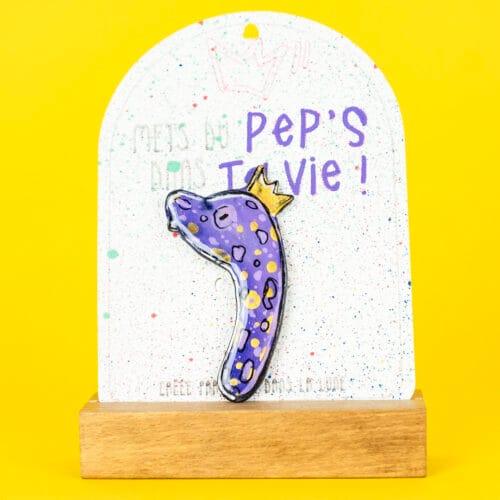 Broche n°154 - Diplodocus Violet