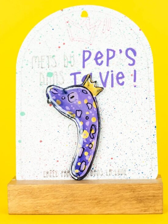 Broche n°154 - Diplodocus Violet
