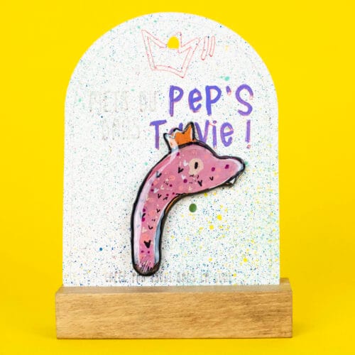 Broche n°136 - Diplodocus Rose