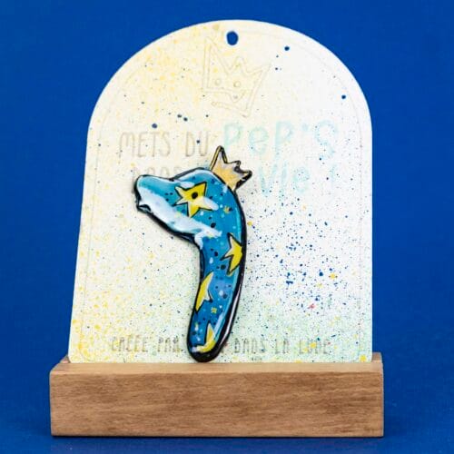Broche n°147 - Dinosaure Bleu