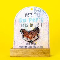 Broche n°195 - Renard foncé