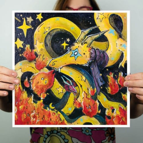 Tirage d'art - Kō, le dragon frileux