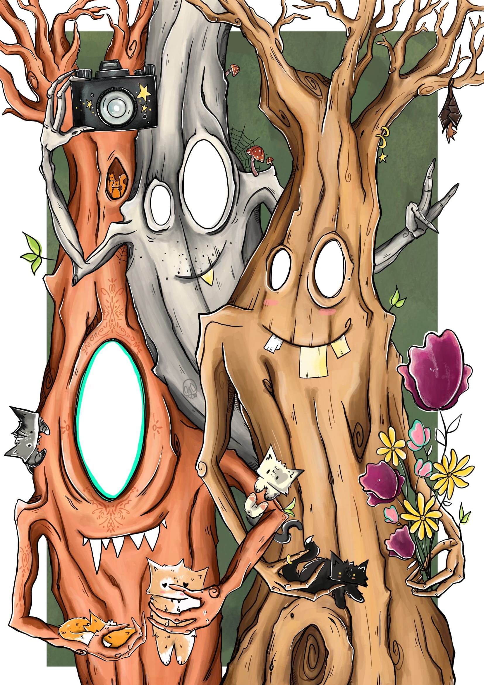 Illustration - Les 3 vieilles branches de Nakama