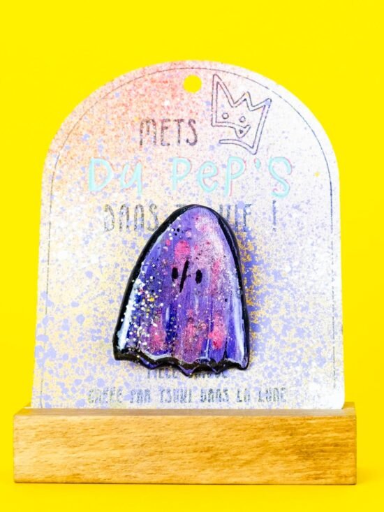 Broche n°192 - Fantôme Violet